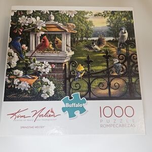 White and Green Birdhouse Puzzle 1000 Pieces